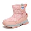 Children's Snow Boots for Boys Sneakers Winter Kids Warm Snow Boots Sport Leather Shoes