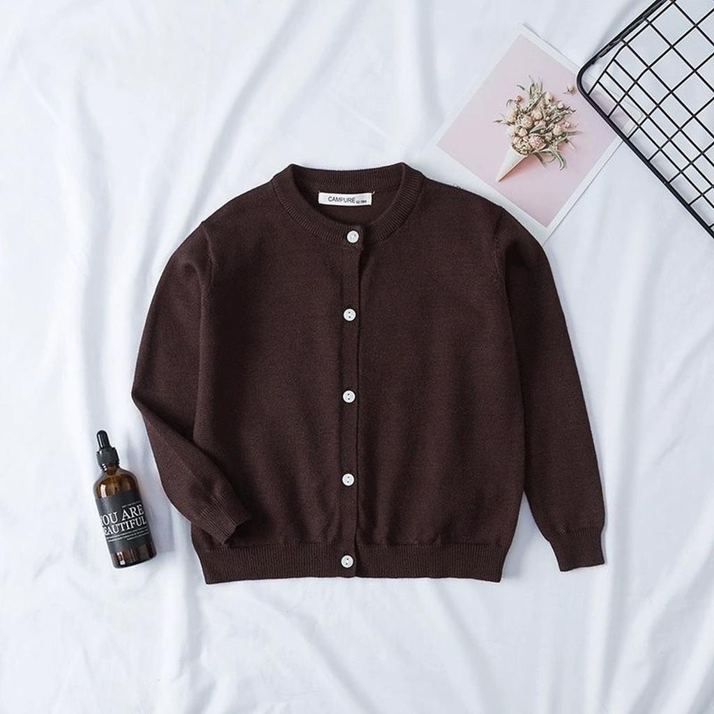 Girls' Stylish Casual Cardigan Sweater Outerwear