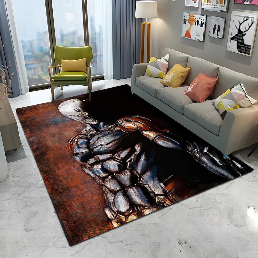 Alfombra de Dibujos Animados para Jugadores de Metal Gear Solid para Decoración de Hogar, Sala de Estar, Dormitorio, Sofá, Felpudo, Alfombra Infantil para Área de Juegos, Alfombrilla Antideslizante para Suelo