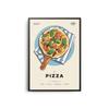 World Cuisine Poster Aesthetics Pizza Ramen Food Wall Art Mural Kawaii Room Decor Home Kitchen Decoration Retro Canvas Painting