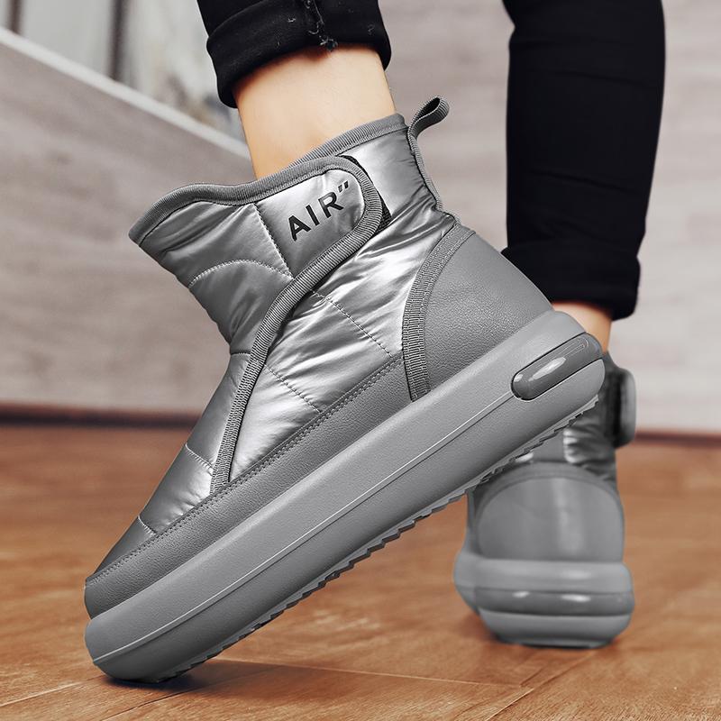 Móda Nové Pánské Zimní Boty Teplé Plyšové Sněhule Vysoce Kvalitní Vodotěsné Pánské Kotníkové Boty Outdoorové Pánské Turistické Boty Tenisky