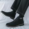 Fashion Brand Office Business Classic Retro Style Comfort Boots for Men SuedeLeather Shoes Outdoor New Casual Lace Up Social Ankle Boots