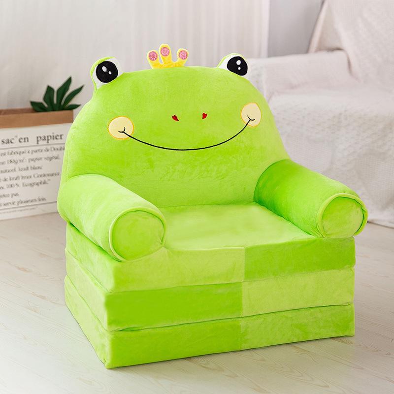 Foldable Cartoon Animal Plush Sofa Chair for Kids