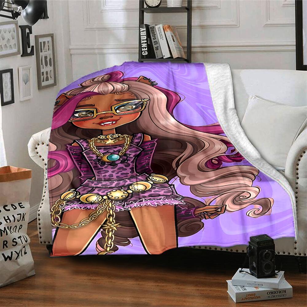 1Pc Purple Fashion Fantasy Blanket For Couch Bed Plush Cozy Fuzzy Blanket Super Soft Warm Blankets For Fall And Winter 091836