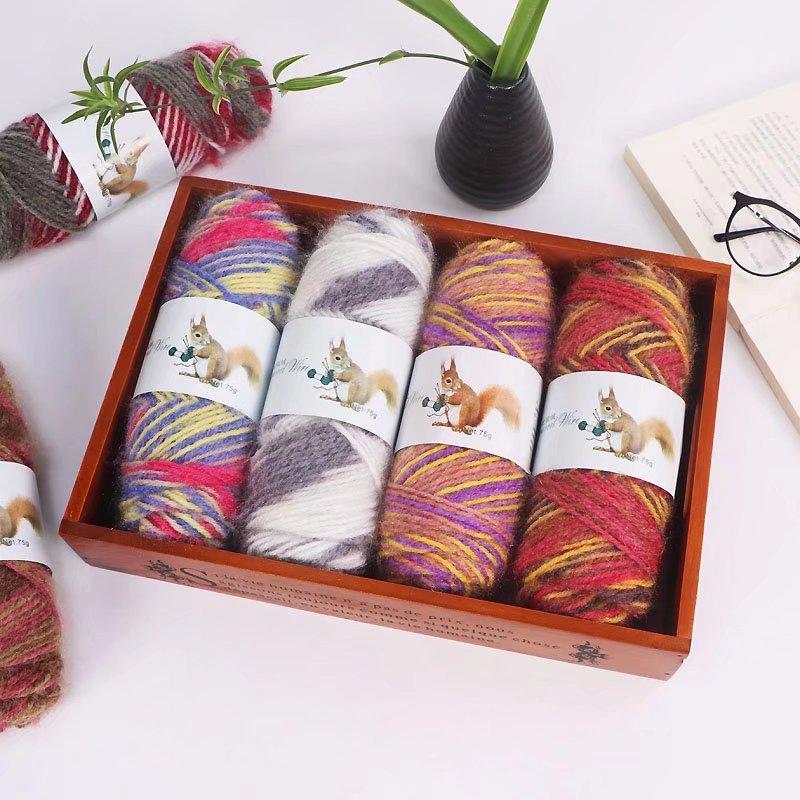 75g Squirrel Cashmere Yarn Crochet Yarn Middle Tick Knitting Wool Hand Kinting Wool  Thread Skeins For DIY Winter Hat Scarf