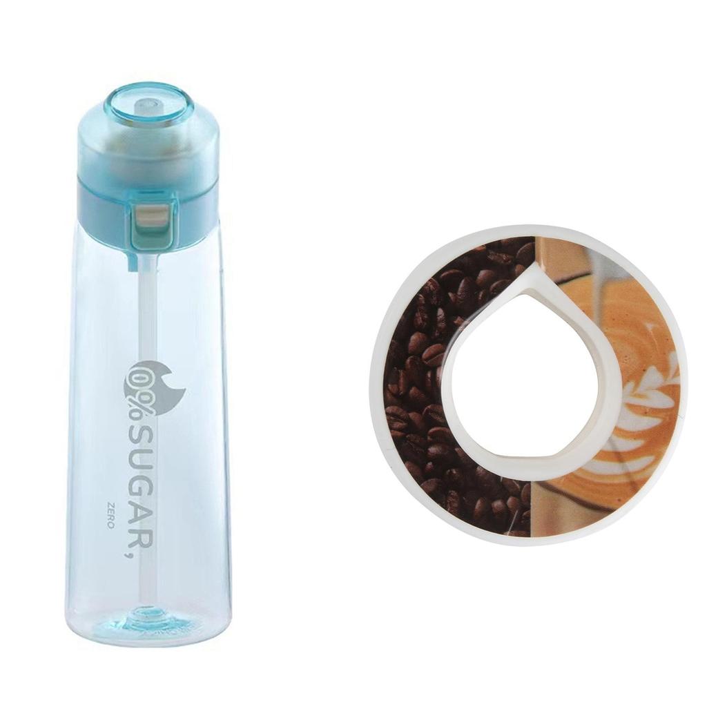 Water Bottle With Flavour Pods Pack,650ml Sports Water Bottle Set