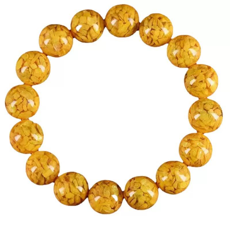 Unisex Cinnabar & Realgar Mineral Bracelet: Peaceful Handcrafted Buddhist Beads Jewelry - Birthday Gift