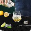 excovip Bar Mat, Stylish, Draining, Kitchen, Soft, Durable, Washable, Non-Slip, PVC, 60x30 cm, Black, 9013
