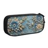 Fashion Trend 3D Flowers School Pencil Case Girls Boys Large Capacity Luxury High 3D Floral Pencil Bag Pouch Students Stationery