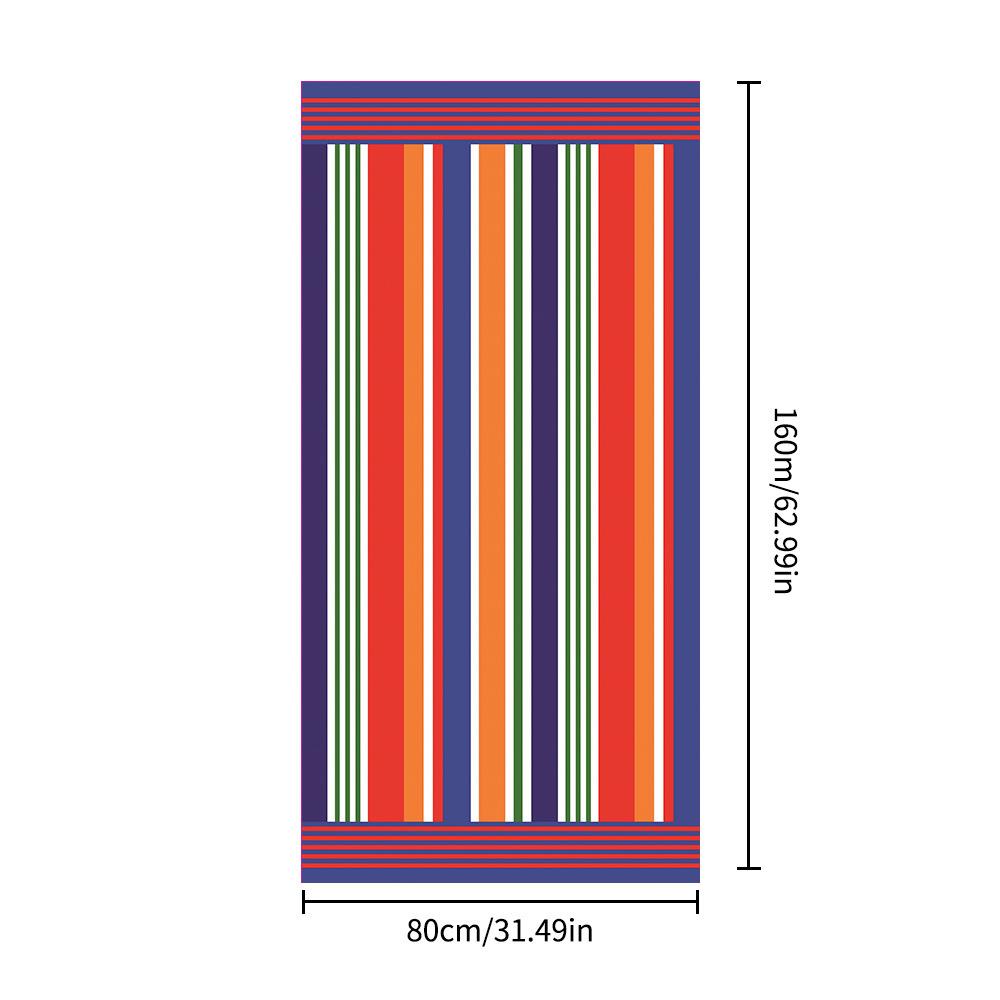 Microvezel Sneldrogende Strandhanddoek, Zandbestendig Waterabsorberende Handdoek, Draagbare Grote Bedrukte Handdoek voor Zwemmen & Vakantie aan Zee