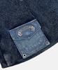 BADBLOOD Viper Logo Cotton Rib Pocket Beanie - Blue