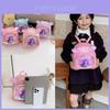 Kids Cartoon Sequin Girl Backpack With Pu Material For School Learning And Play