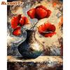 RUOPOTY Pintura DIY de animales sin marco por números, cuadro pintado al óleo a mano, Kits de imágenes acrílicas, pintura por números para obras de arte de pared