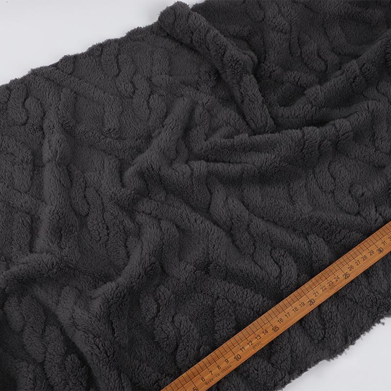 

Thickend Jacquard Flannel Fabric Soft Warm Double-sided Lamb Velvet Fabric For Diy Sewing Pajamas Blankets Cushions Textiles 50X185cm
