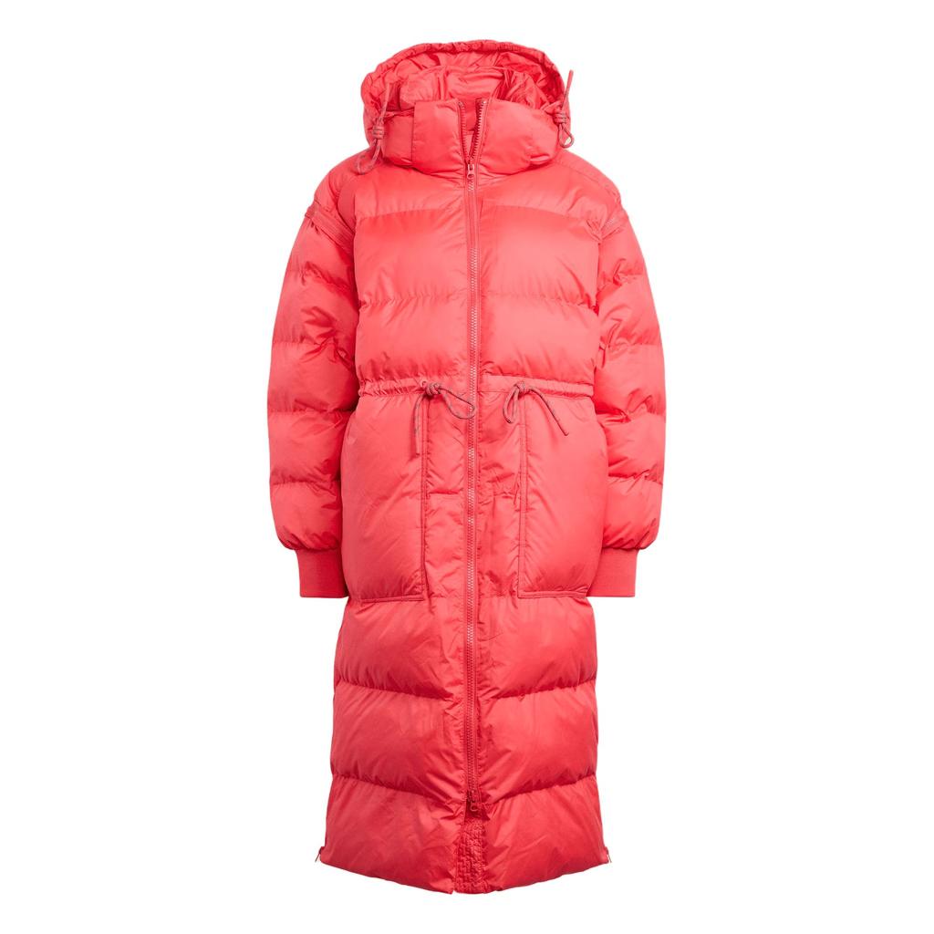 Adidas Stella McCartney FW24 Warm Sports Long Hooded Puffer Jacket Women Outerwear Basic-Pink IX3083