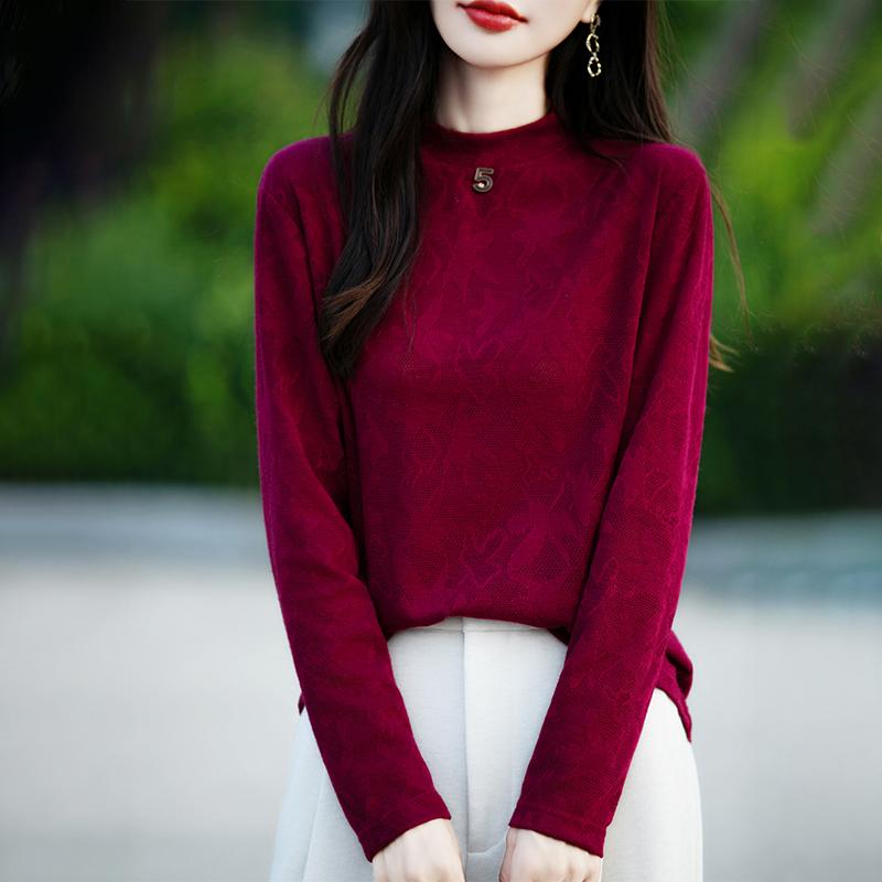 Lettvektsgenser for kvinner - 50 % Mulberry Silke & Polyester-blanding, pustende fritidsgenser