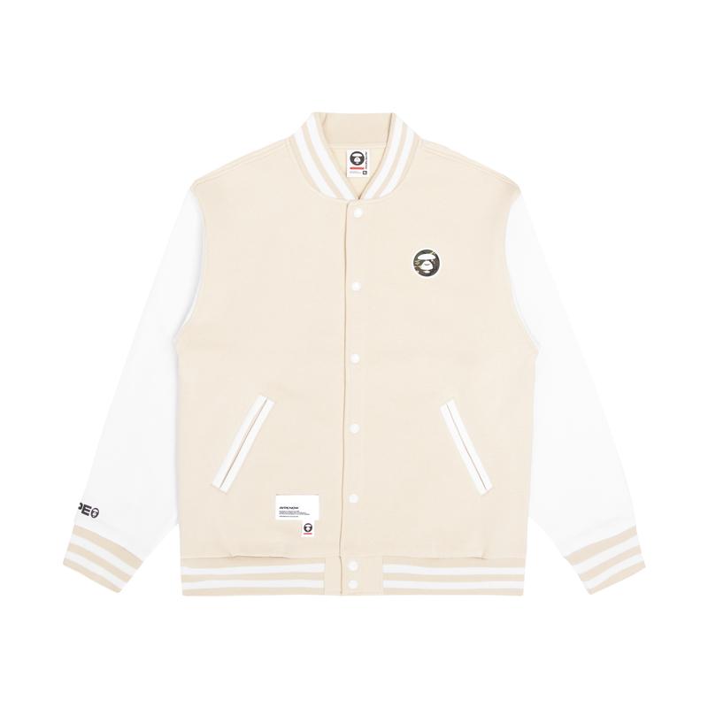 Aape By *A Bathing APE® Moonface Logo Varsity Jacket AAPSWM3979XXJ