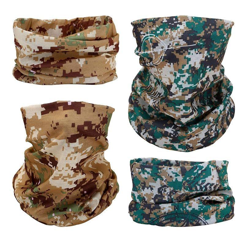Used [NEW] [SMEHCF] Multipurpose Bandanas 12pcs for Women Men Headband Balaclava Hair Head Scarf Face Half Airsoft Paintball Mask Neck Gaiter