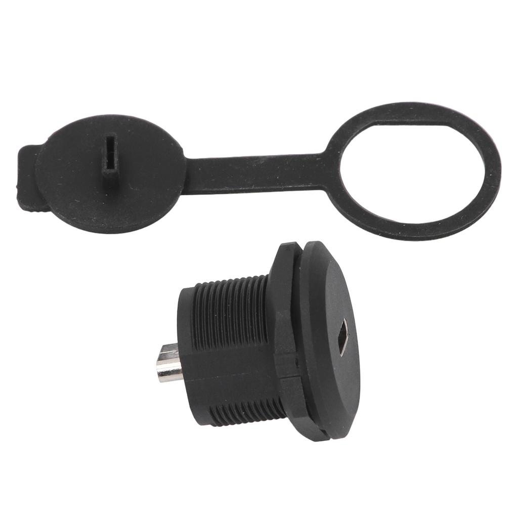 Type C 3.1 Panel Mount Coupler Water Proof Female Connector USB C Mounting Socket with Dust Cover