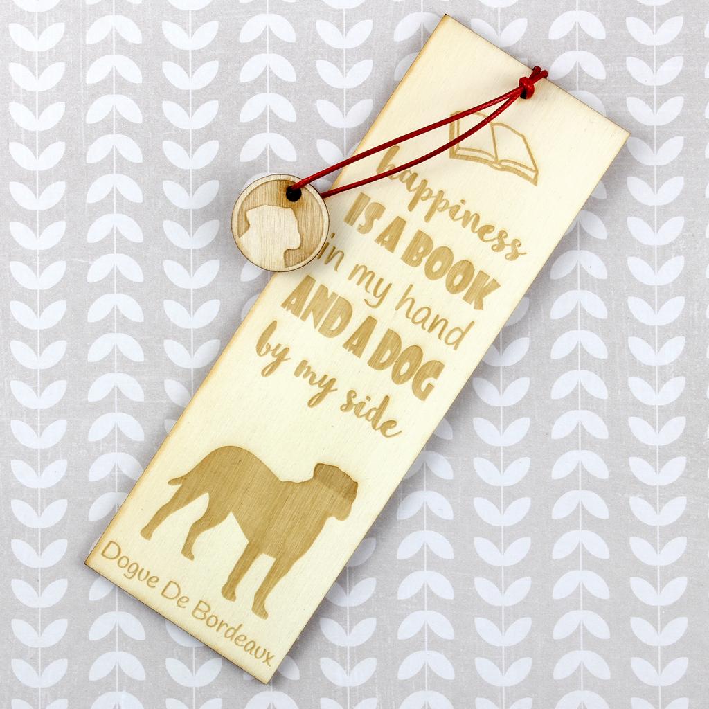 Dogue De Bordeaux, French Mastiff, Bordeauxdog - Dog Bookmark, Personalized Bookmark, Dog Gadget for Art-Dog Brand Readers