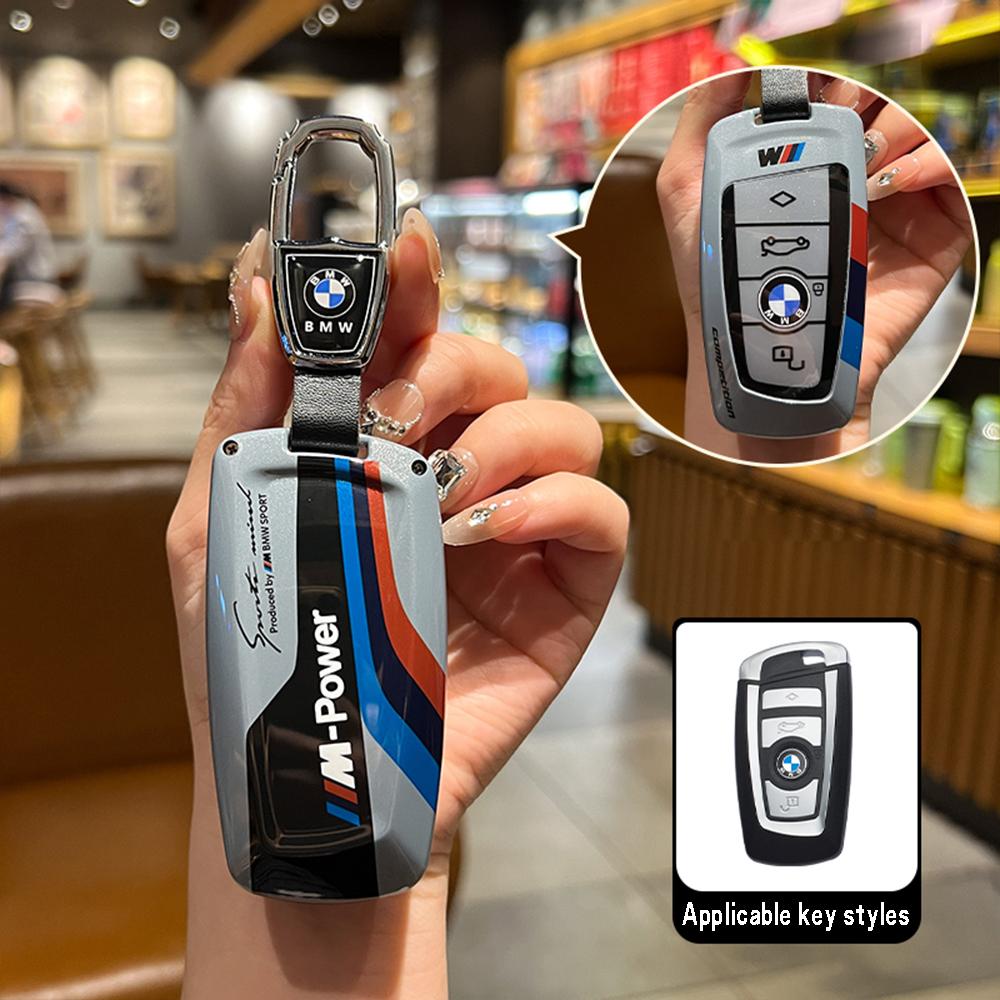 Funda para llave de coche con pegatinas de carreras ABS Hot 2025 para BMW 520 F10 F30 F18 118i 320i F18 F22 F01 F06 F02 M3 M5 Llavero con mando a distancia