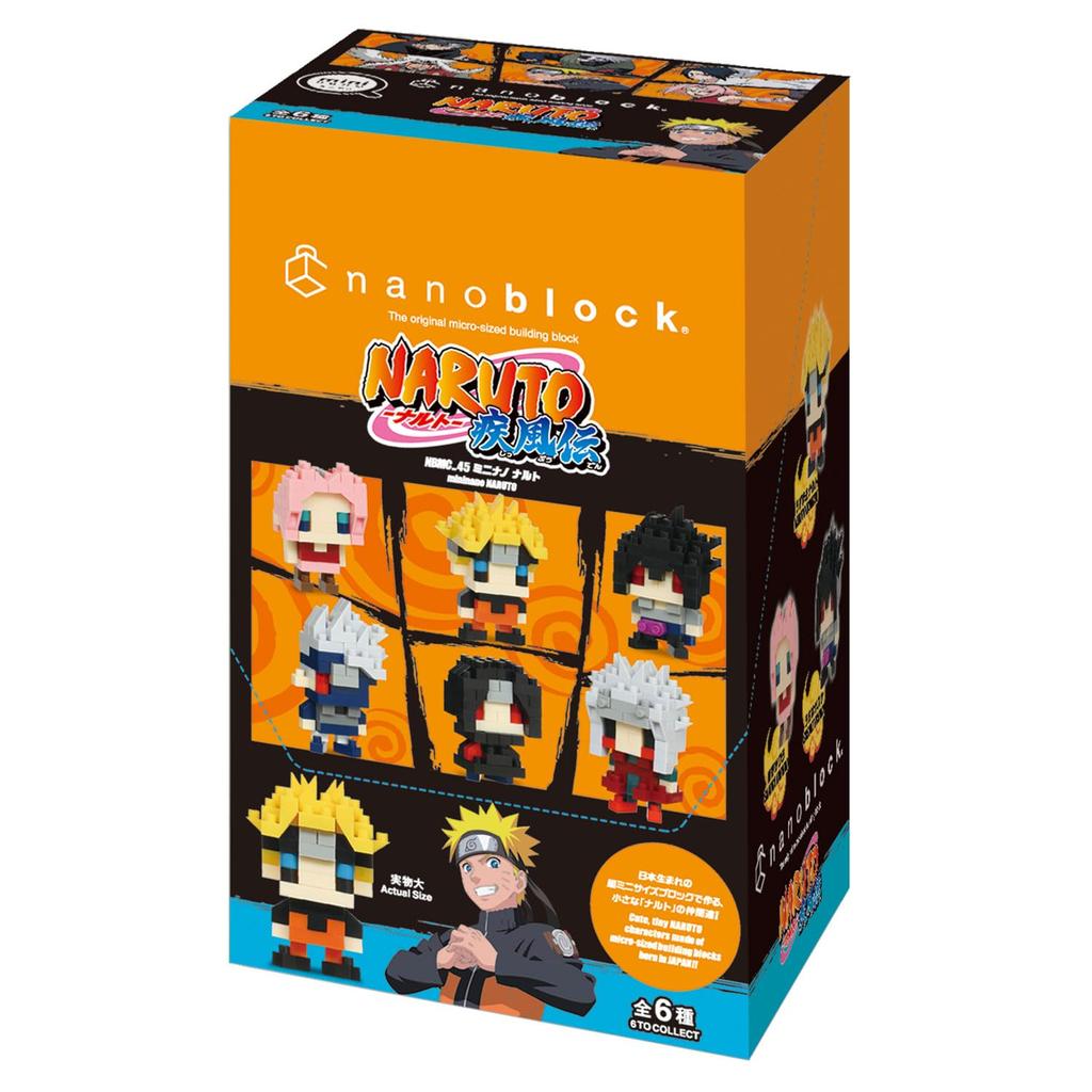 Kawada Nano Block Mini Nano NARUTO Shippuden (BOX) NBMC_45S 1BOX = 6 Pieces, 6 Types In Total