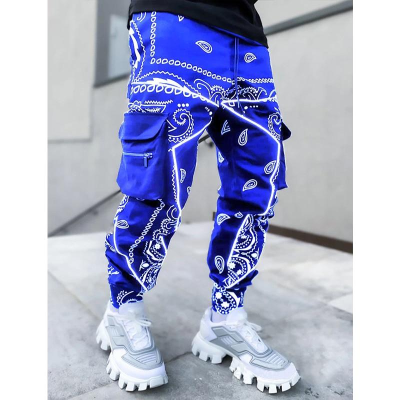Popular Men's Casual Pants Sweatpants Trousers Multi-pocket Overalls
