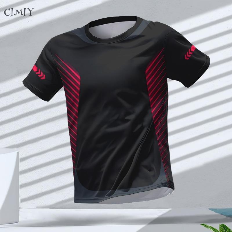 Men's Jersey Casual Fitness Men's Compression Shirt Outdoor Sports Shirt Dry Fit T-shirt Crew neck Breathable Short Sleeve