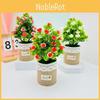 Artificial Mutabilis Hibiscus Flower Pot With Silk Fabric For Home Decor Terrace