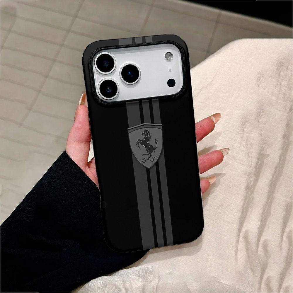 Custodia Lussuosa F-Ferrari-F per Telefono Copertura Protettiva con Logo Ferrari per iPhone 17 16 15 14 13 12 11 Pro Max 7 8Plus XR XS MAX Accessori