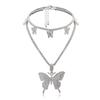 Vintage Geometric Multilayer Necklace With Alloy Pendant For Stylish Women