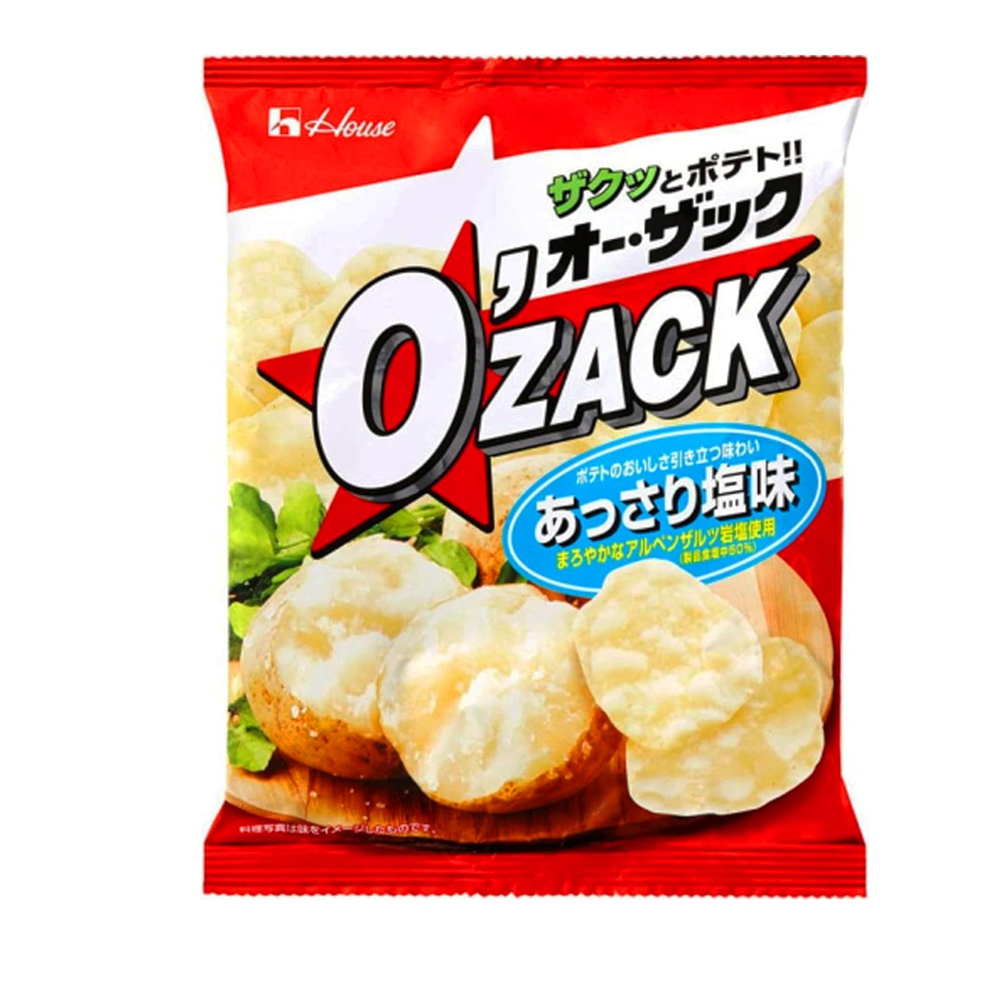 

House Foods Oh Zack со вкусом легкой соли 55 г x 12 пакетиков