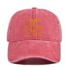 Cap Baseball Retro Printed Peaked Cap Washed Distressed Visor Fashion Cotton