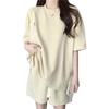 [AAQX] Women's Summer Loungewear Set, Short Sleeve T-Shirt and Shorts, Lightweight, Loose Fit, Breathable, Comfortable, Cute, Casual, Stylish Loungewe