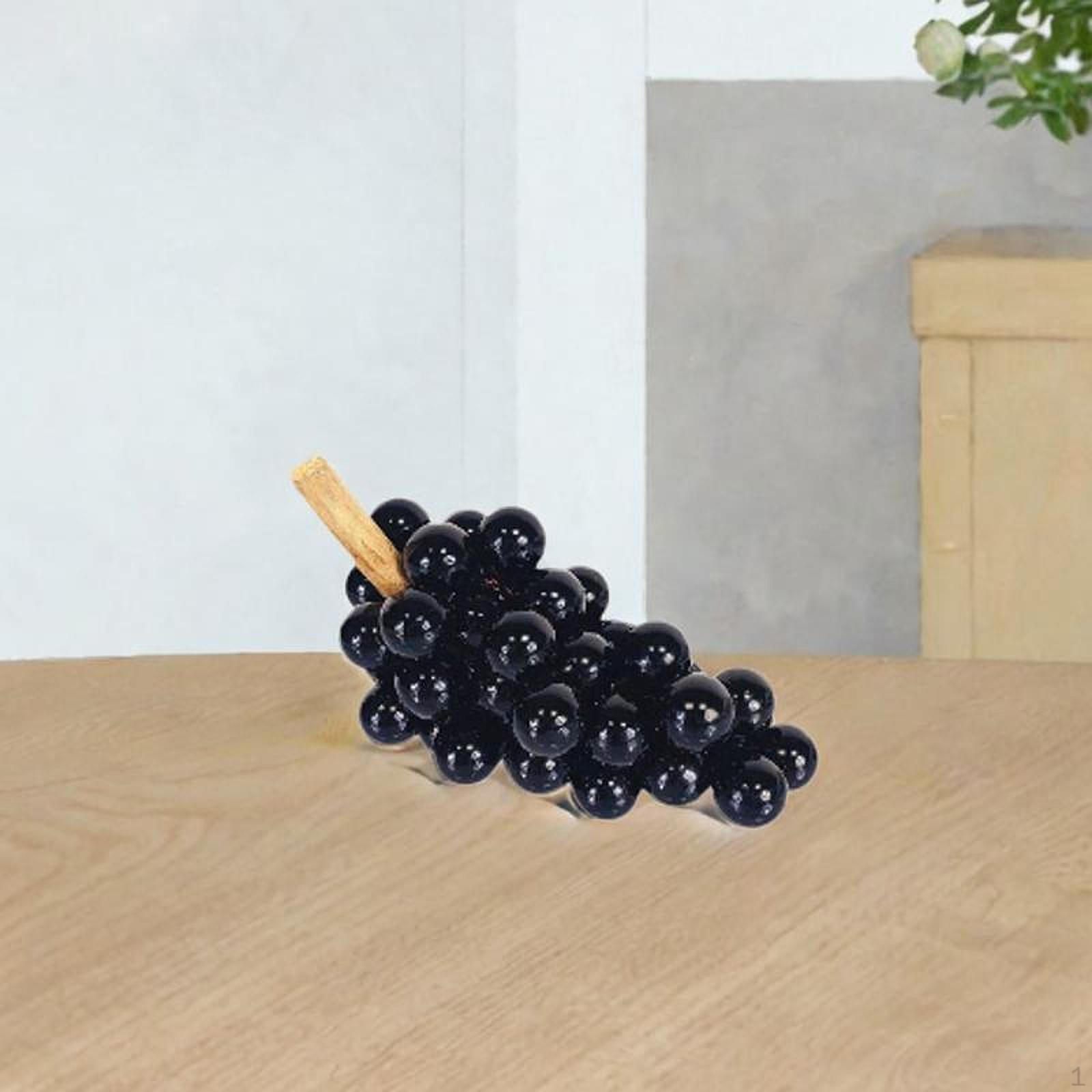 

Фруктовая скульптура, статуэтка винограда, подарок на день рождения, поделки, художественное оформление, украшение для стола, шкафа чёрный