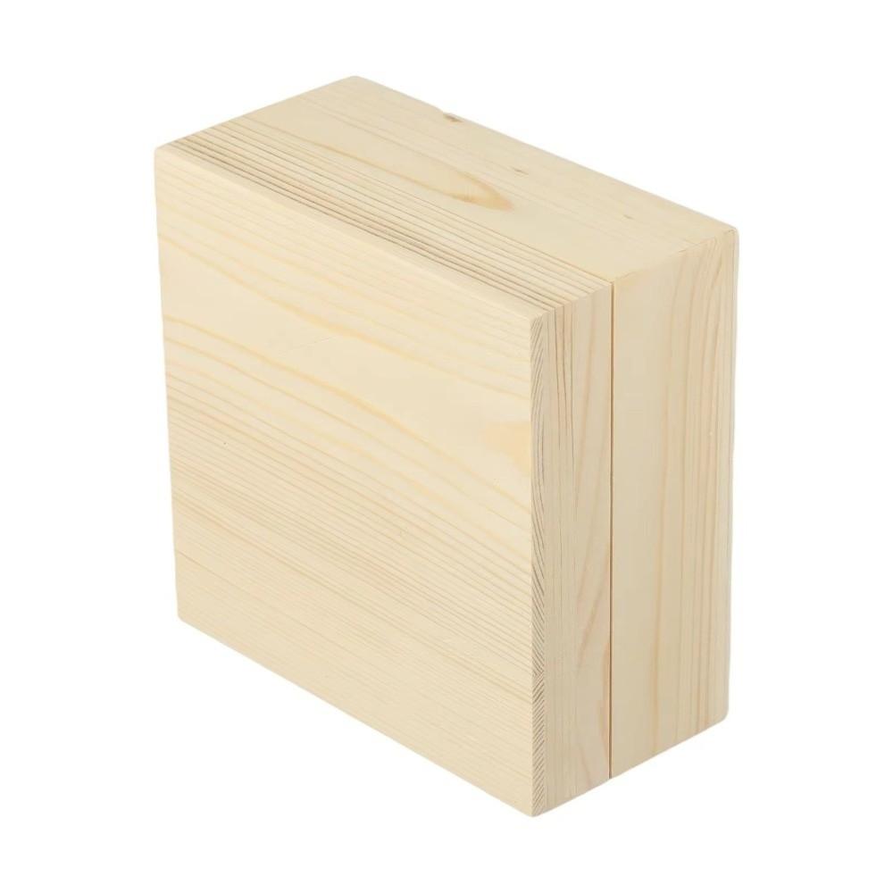 Pinewood Solid Wood Box with Removable Upper and Lower Lids Packing Box  Keepsake Archiving
