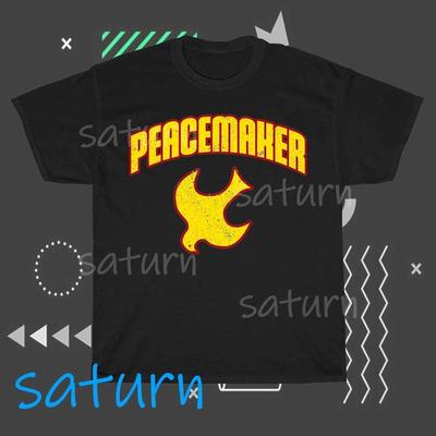T-shirt con Logo Attivo Emblema Peacemaker Divertente Taglia dalla S alla 5XL