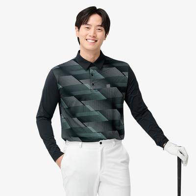 PROWORLDCUP [Pwx]Q125-3303-1De Men'S Printed Golf Hiking Polo Shirt