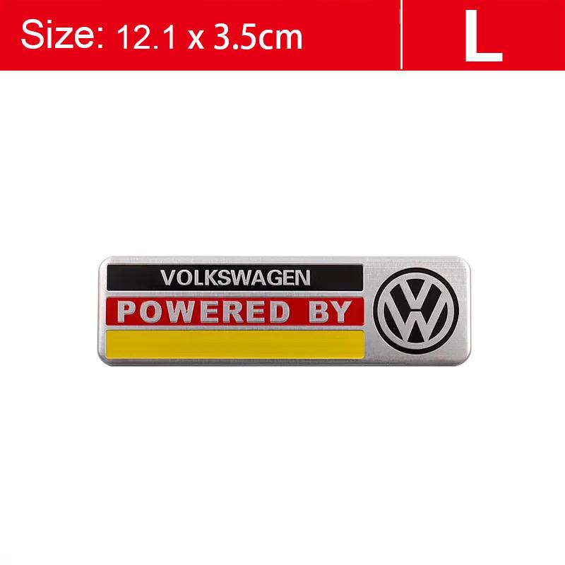 1Pcs 3D Aluminum Stickers Car Body Trunk Decal For VW Golf Tiguan Touran Polo GTI Jetta Passat CC T5 Scirocco Arteon Transporter Mc9