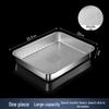 410 Stainless Steel Large Rectangular Dumpling Tray with Lid