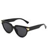 Fashion Triangle Cat Eye Rice Nail Sunglasses New Retro Sunglasses Street Photography Concave Shaped UV Resistant Glasses