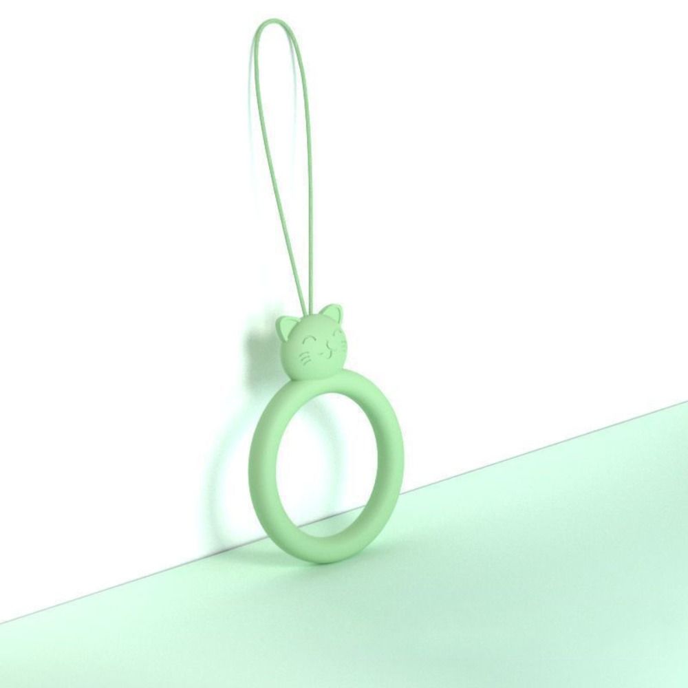 Anti-lost Mobile Phone Pendant Finger Ring Silicone Phone Short Lanyard  U Disk Hanging