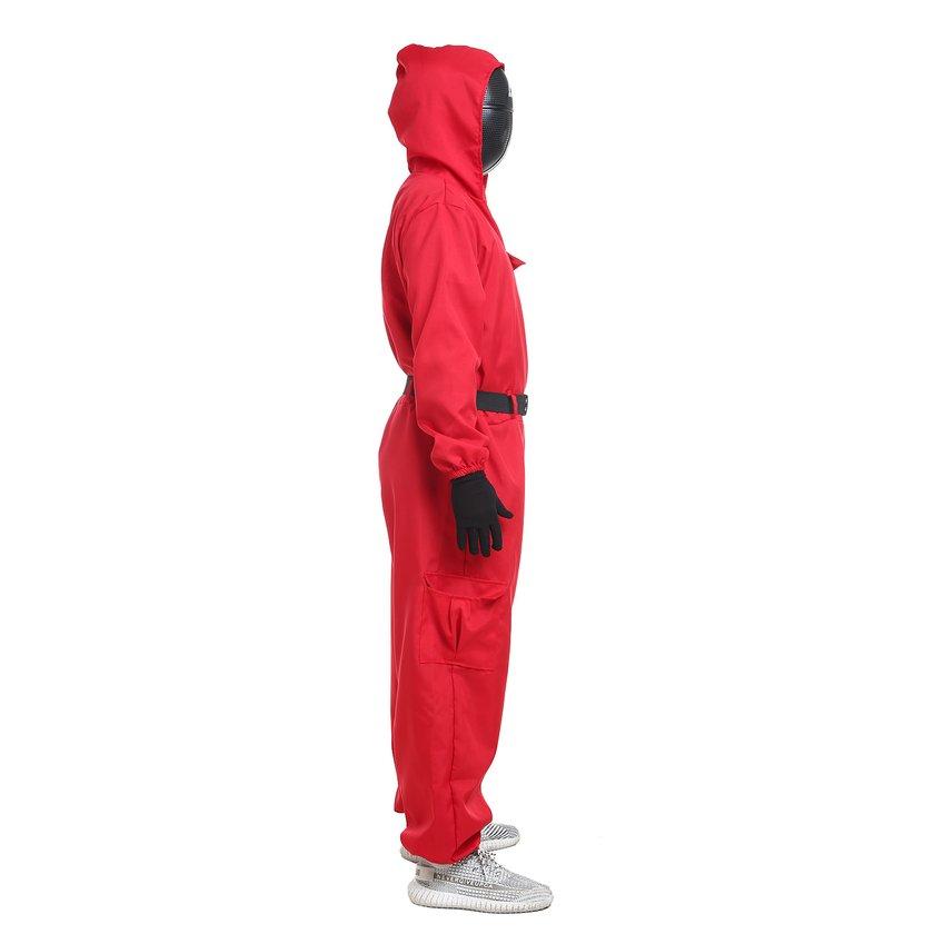 Buy Cozy Costume For Squid Game Jumpsuit With Hood And Mask Fashion