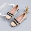 Square Toe Ballet Shoes for Women Dressy Flats Loafers With Bowknot Comfortable Walking Shoes Women's Soft Faux Leather Anti-Slip Ballerina Shoes