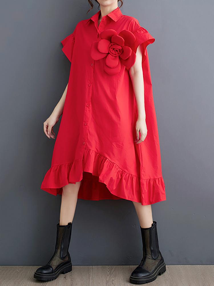 Xitao Three-dimensional Decoration Dress ZY8786