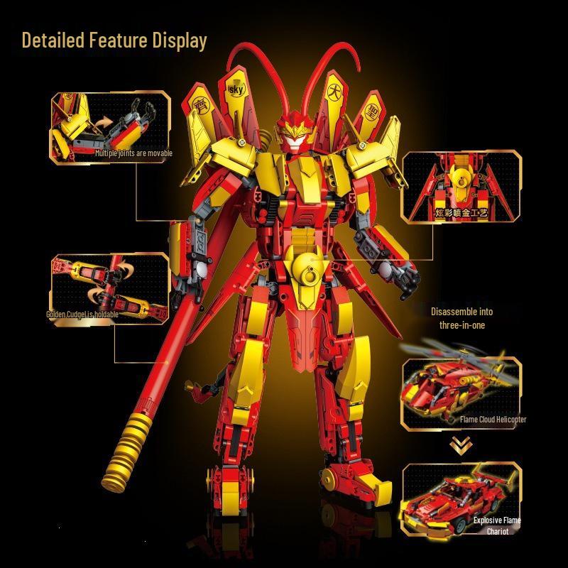 Goody Blocks Sun Wukong Mecha Model: Children's Educational Robot Toy