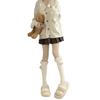 Hairball Plush Lolita Knee Socks Children Autumn And Winter Long Tube Thickened Japanese Jk Lolita White Calf Socks