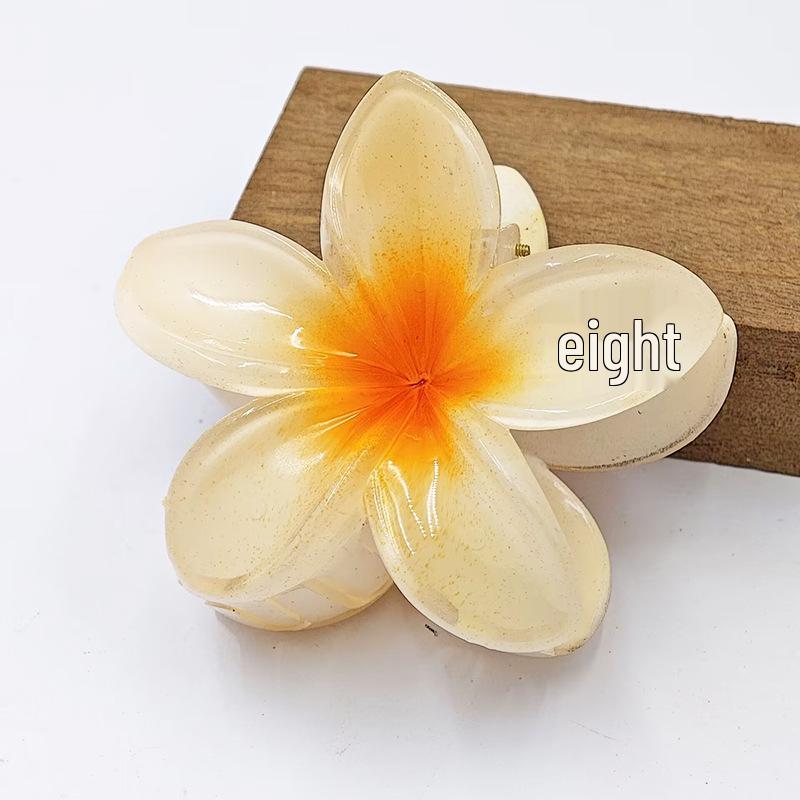 

Романтические заколки для волос с франжипани для женщин - Элегантные европейские и американские цветочные аксессуары для волос.