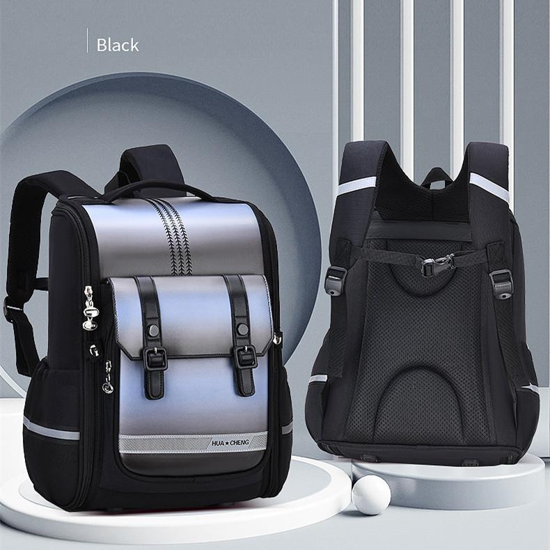 Neue Design-Gradienten-Schultasche für Grundschüler, männliche und weibliche Kinder, Rucksack der Klassen 1–6, leicht, verschleißfest, Kinderrucksäcke