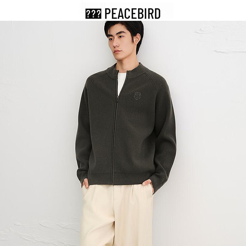 

PEACEBIRD Men s BAEAF4101 Round Neck Cardigan Sweater XL